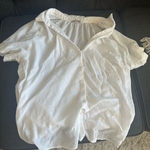 Madewell White Button-up Size XL